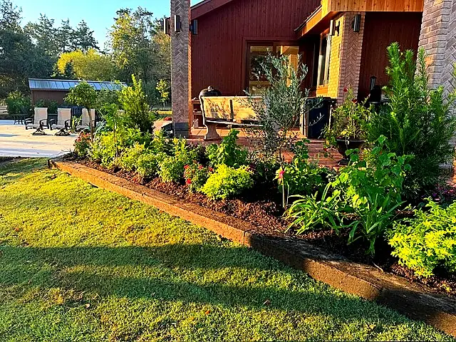 Layered Patio Plantings — Landscape Maintenance