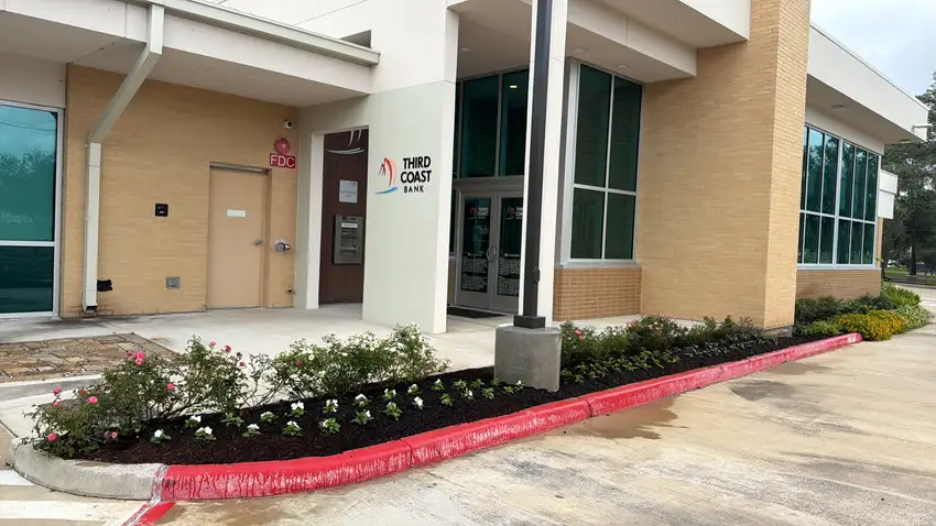 Commercial entry bed along a fire lane — HOA & Commercial Properties